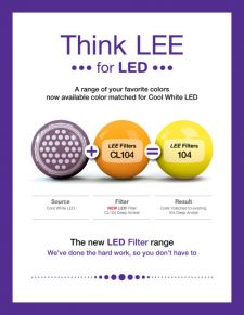 Introdução da nova gama de filtros led da LEE Filters